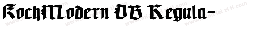 KochModern DB Regula字体转换